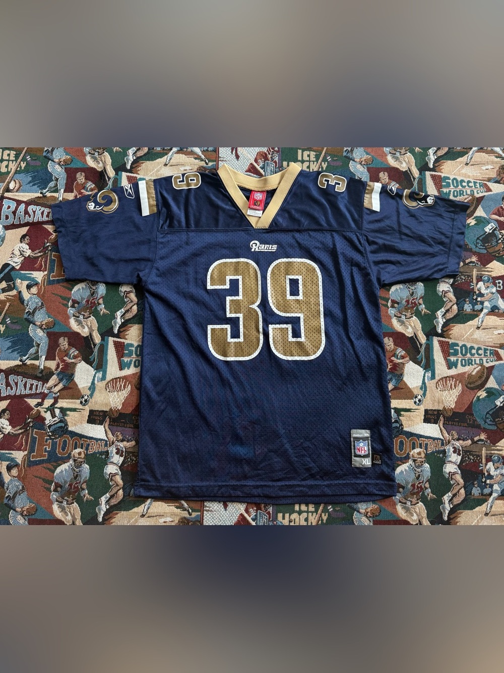 Youth NFL St. Louis Rams Reebok Navy Blue Steven Jackson #39 Football Jersey
